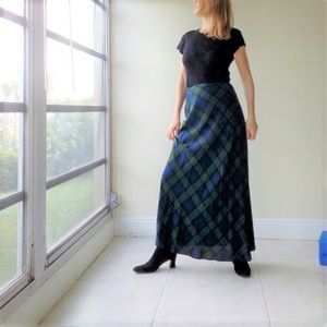 Limited America Plaid Maxi Skirt